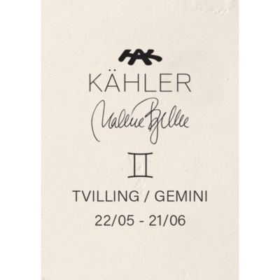 Kahler Astro Gemini Sculpture