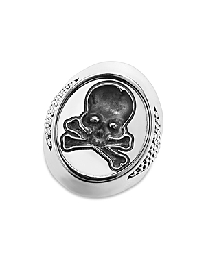 Men's Sterling Silver Anthem Skull Signet Ring - 100% Exclusive