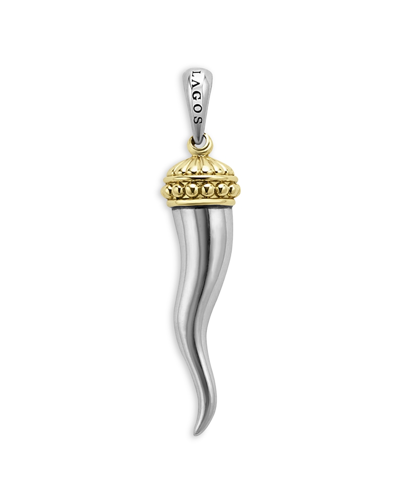 Lagos Men's 18k Yellow Gold & Sterling Silver Anthem Horn Pendant - Exclusive In Silver/gold