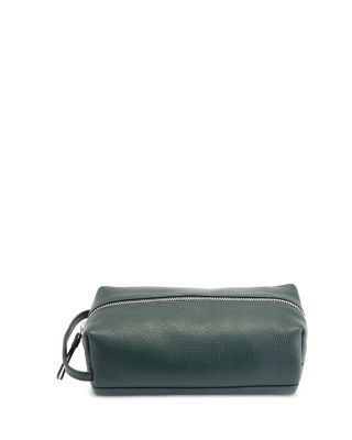 Leather Compact Toiletry Travel Bag