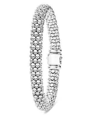 Men's Sterling Silver Anthem Caviar Skull Bead Bracelet - Exclusive