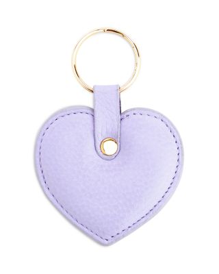 Leather Heart Keychain Charm