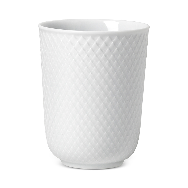 Rosendahl Lyngby Porcelain Rhombe Mug, White In White