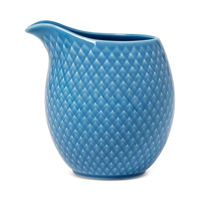 Rosendahl Lyngby Porcelain Rhombe Color Milk Jug, Blue In Blue