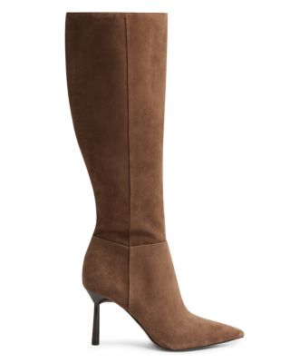 REISS - Women's Gracyn Pull On Pointed Toe High Heel Boots