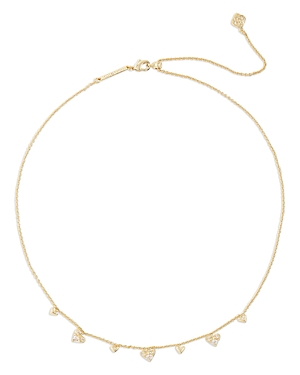 Photos - Pendant / Choker Necklace KENDRA SCOTT Haven Heart Choker Necklace in 14K Gold Plated, 16 Gold N0036 