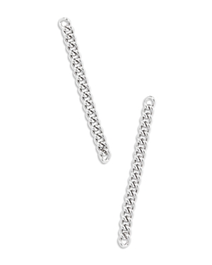 Shop Kendra Scott Ace Linear Chain Drop Earrings In 14k Gold Plated Or Rhodium Plated In Silver