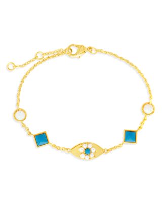 Sterling Forever Varuna Evil Eye Bracelet