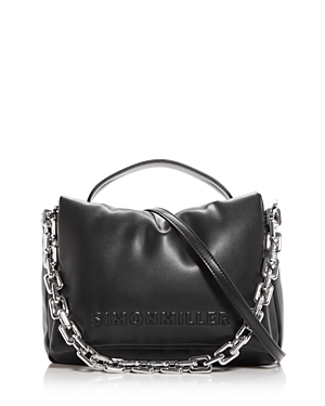 Shop Simon Miller Mini Linked Turnover Shoulder Bag In Black