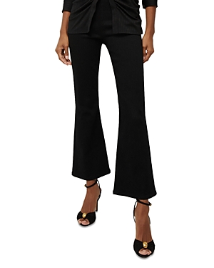 Veronica Beard Carson Off Duty Ankle Flare Jeans in Onyx