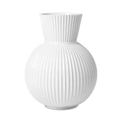 Lyngby Porcelain Tura Vase, White Porcelain