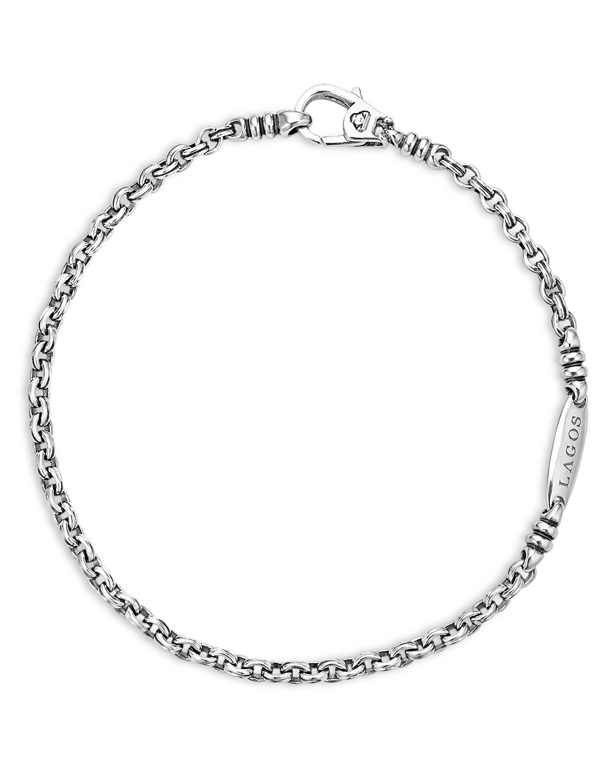 Lagos Men's Sterling Silver Anthem Double Link Bracelet - Exclusive