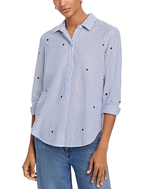 Rails Taylor Embroidered Shirt In Striped Multi