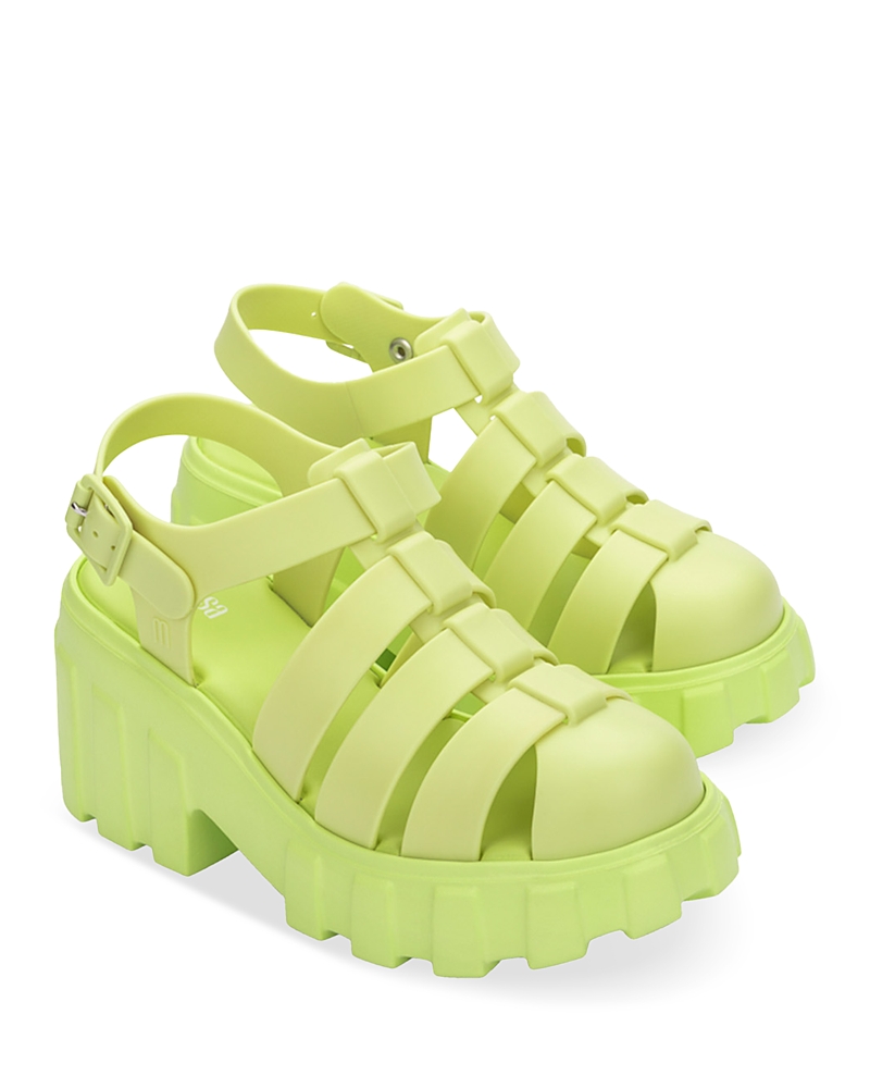 Melissa Megan Platform Fisherman Sandal In Yellow