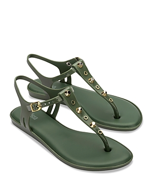 Melissa Women's Solarad Embellished Strappy Sandals In Green