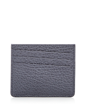 Maison Margiela P4455 Leather Card Case In Gray