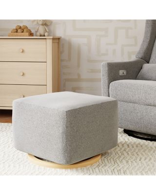 Kiwi Gliding Ottoman with Light Wood Base