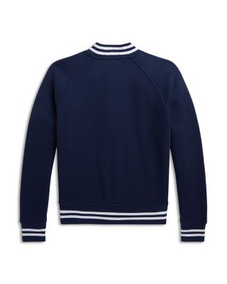 Boys' Cotton Blend Fleece Baseball Jacket - Big Kid