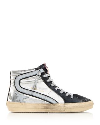 Women's Slide Laminated High Top Sneakers
