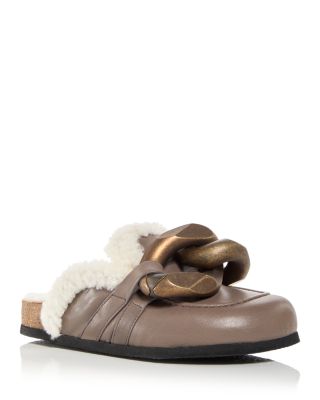 JW Anderson - Women's Chain Shearling Mules