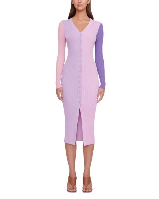staud pink sweater dress Staud Shoko Dress Styled STAUD Shoko Sweater Dress Bloomingdale's