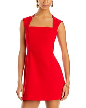 Sophie Swing Dress Ponte Solid, Lipstick Red - Classic Prep