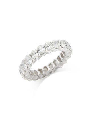 Bloomingdale's Fine Collection - Diamond Oval-Cut Eternity Band in 14K White Gold, 4.0 ct. t.w.