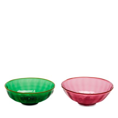Murano Glass Luxury Nut Bowls, Set of 2