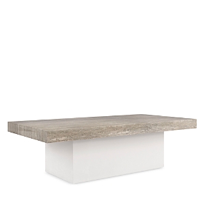 Caracole Unity Cocktail Table In White/gray