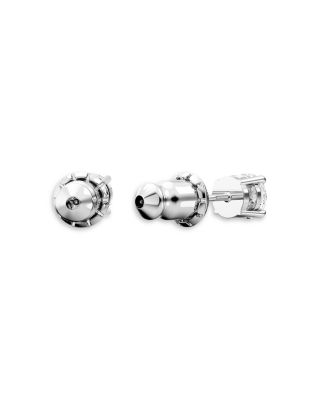 Matrix Tennis Necklace & Stud Earrings Set in Rhodium Plated