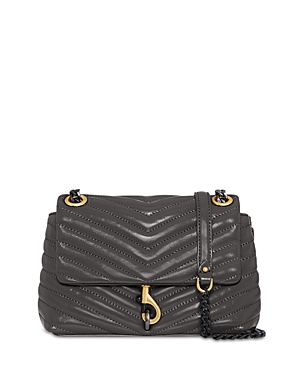 REBECCA MINKOFF EDIE FLAP QUILTED LEATHER CROSSBODY