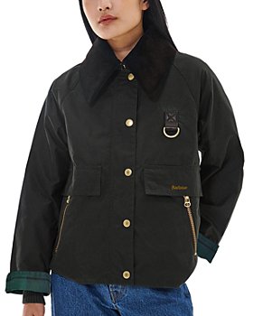 Women's Barbour Swainby Waxed Cotton Jacket | Dull Classic | Size 8