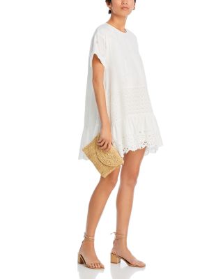 Sea New York Elysse Embroidered Cotton Tunic Dress