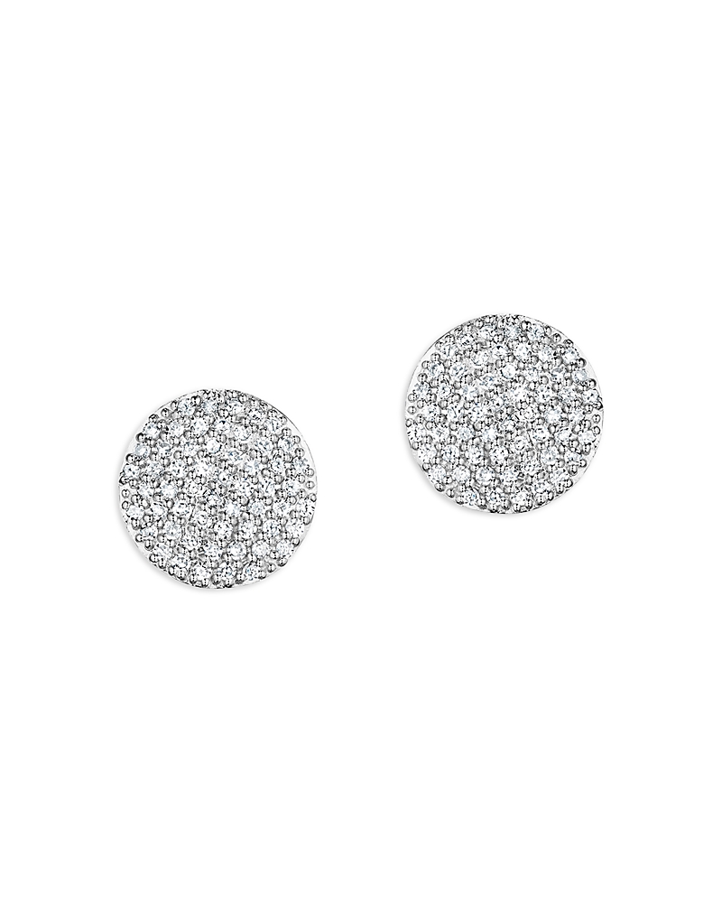 Phillips House Rhodium & 14k Yellow Gold Diamond Mini Infinity Stud Earrings In White