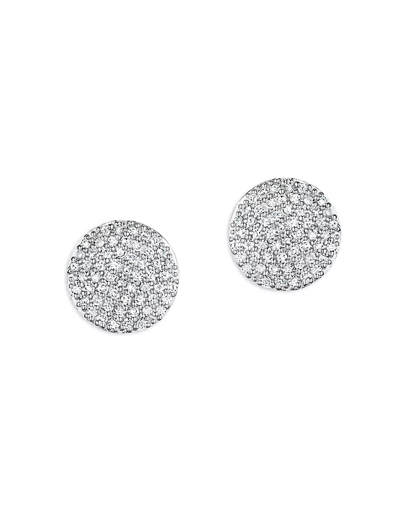 Phillips House Rhodium & 14K Yellow Gold Diamond Mini Infinity Stud Earrings