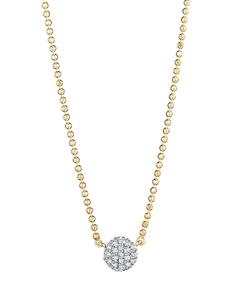 Phillips House Rhodium & 14k Yellow Gold Diamond Micro Infinity Necklace, 16-18 In White/gold