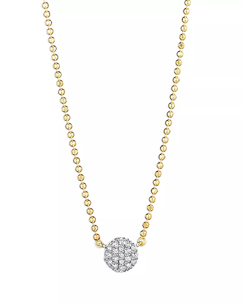 Phillips House Rhodium & 14K Yellow Gold Diamond Micro Infinity Necklace, 16
