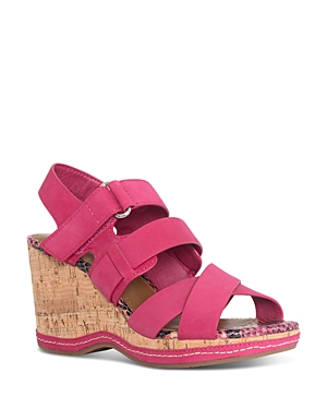 DONALD PLINER WOMEN'S CRISSCROSS STRAPPY WEDGE SANDALS