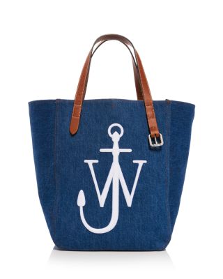 JW Anderson - Belt Strap Logo Denim Tote