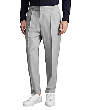 Shop Reiss Brighton Pleated Relaxed Pants In Gray
