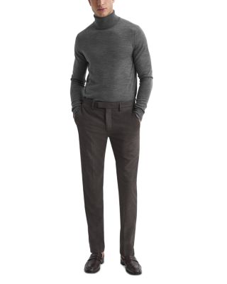 Caine Merino Wool Slim Fit Turtleneck Sweater 