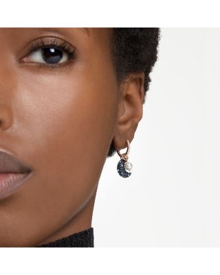 Sublima Pav&eacute; Crescent Drop Earrings