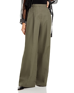 Shop 3.1 Phillip Lim / フィリップ リム Double Pleated Wide Leg Pants In Army