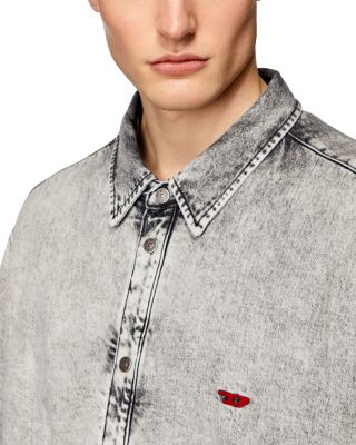 Flaim Snap Front Padded Denim Shirt