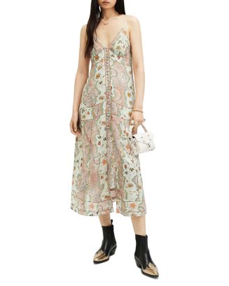 ALLSAINTS Dahlia Cascade Dress | Bloomingdale's