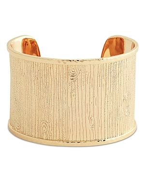 Enchanted Forest Bark Cuff Bracelet in 18K Gold Plated