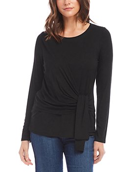 Our reusable Karen Kane Tops Shirred Sleeve Shirttail Tee are in