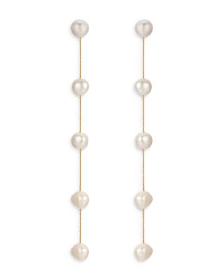 Ettika - Cultured Freshwater Pearl Delicate Drop Earrings