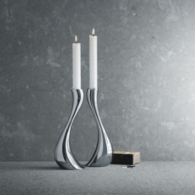 Cobra Large Candleholder, Set of 2