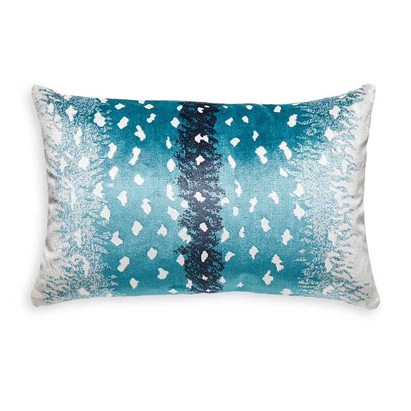 Scalamandre Antelope Lumbar Pillow In Peacock